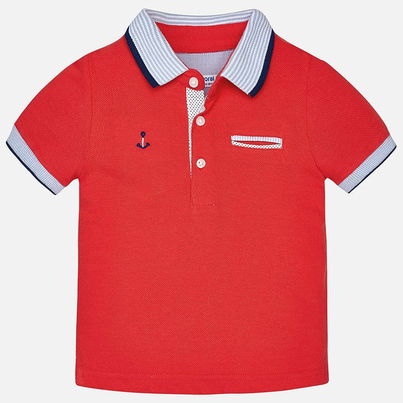 Mayoral 1138-90 Koszulka polo krótki rękaw kolor czerwony - - #tag1# - #tag2# - #tag3# - #tag4#