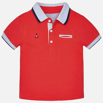 Mayoral 1138-90 Koszulka polo krótki rękaw kolor czerwony - - #tag1# - #tag2# - #tag3# - #tag4#