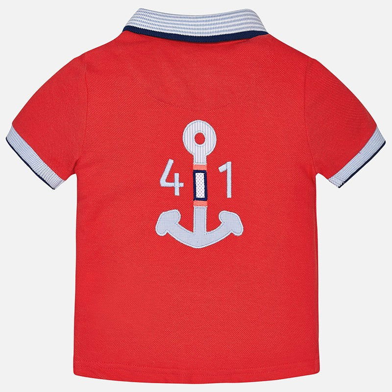 Mayoral 1138-90 Koszulka polo krótki rękaw kolor czerwony - - #tag1# - #tag2# - #tag3# - #tag4#
