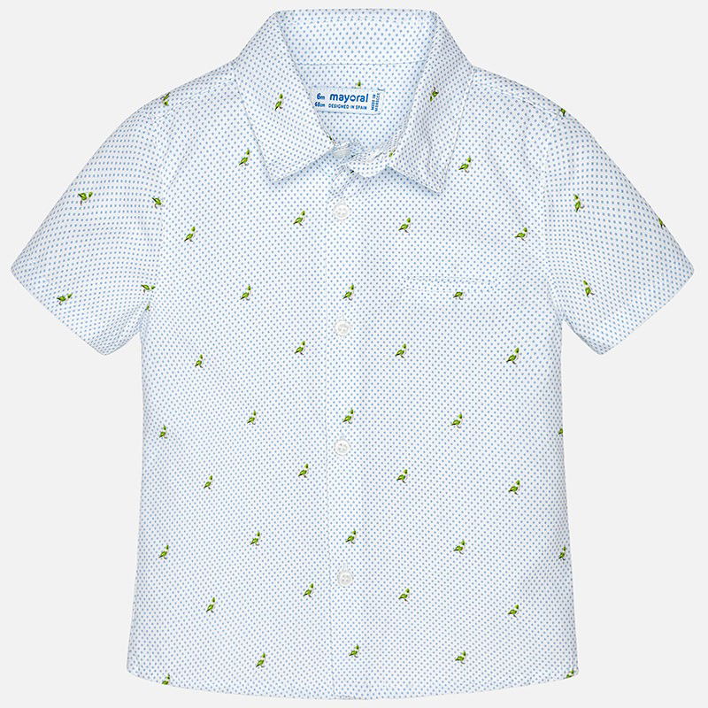 Mayoral 1152-53 Koszula chłopięca kolor biały/niebieski -  - #tag1# - #tag2# - #tag3# - #tag4#