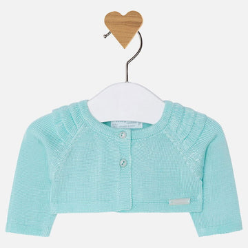 Mayoral 1302-19 Sweter bolerko dziewczęce kolor turkus -  - #tag1# - #tag2# - #tag3# - #tag4#