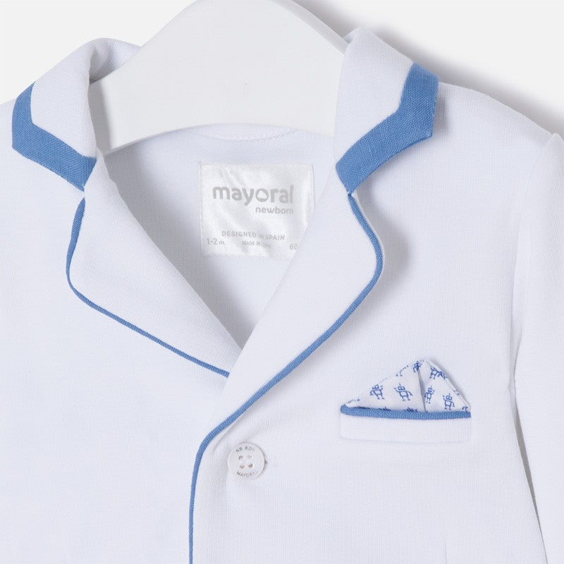 Mayoral 1404-28 Marynarka chłopięca z dzianiny roma kolor Biały - - #tag1# - #tag2# - #tag3# - #tag4#
