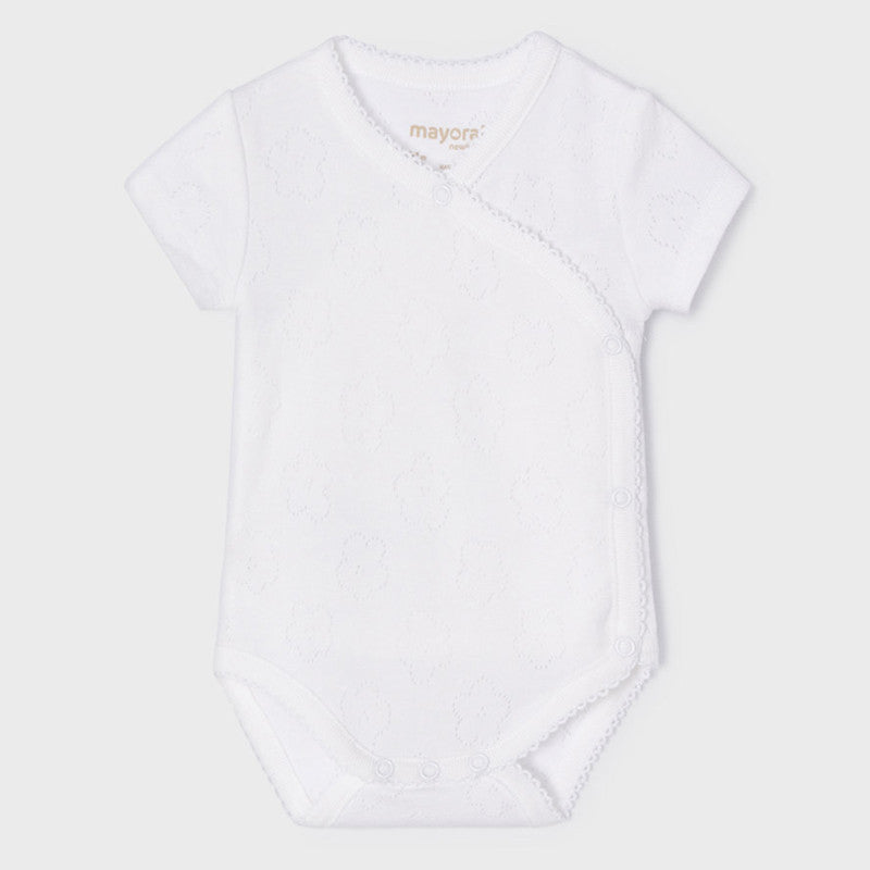 Mayoral 22-00191-095 Body dla dziewczynki 191-95 biały - - #tag1# - #tag2# - #tag3# - #tag4#