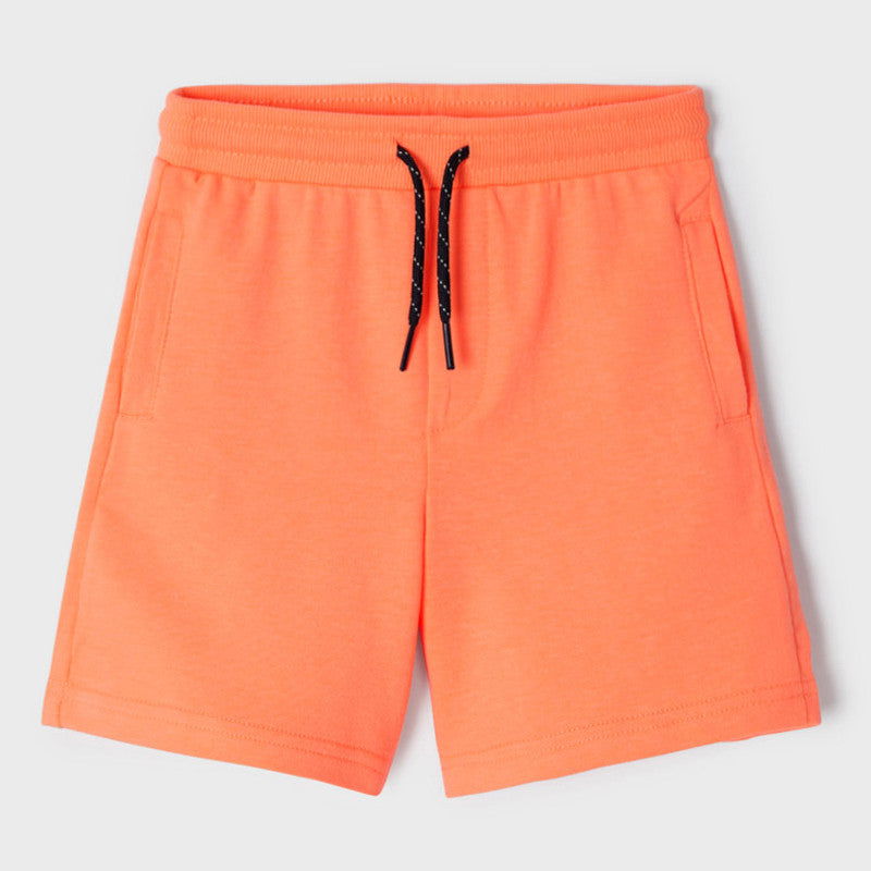 Mayoral 22-00611-072 Bermudy bawełniane chłopiec 611-72 papaya fluor - - #tag1# - #tag2# - #tag3# - #tag4#