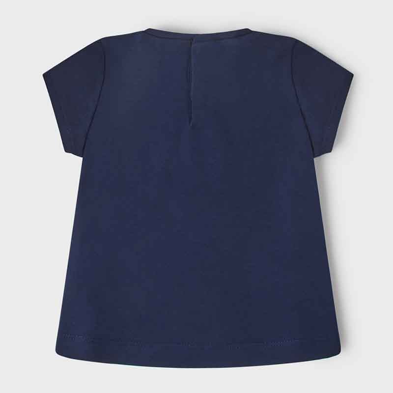 Mayoral 22-01033-052 Koszulka z krótkim rękawem dziewczynka 1033-52 atrament -  - #tag1# - #tag2# - #tag3# - #tag4#