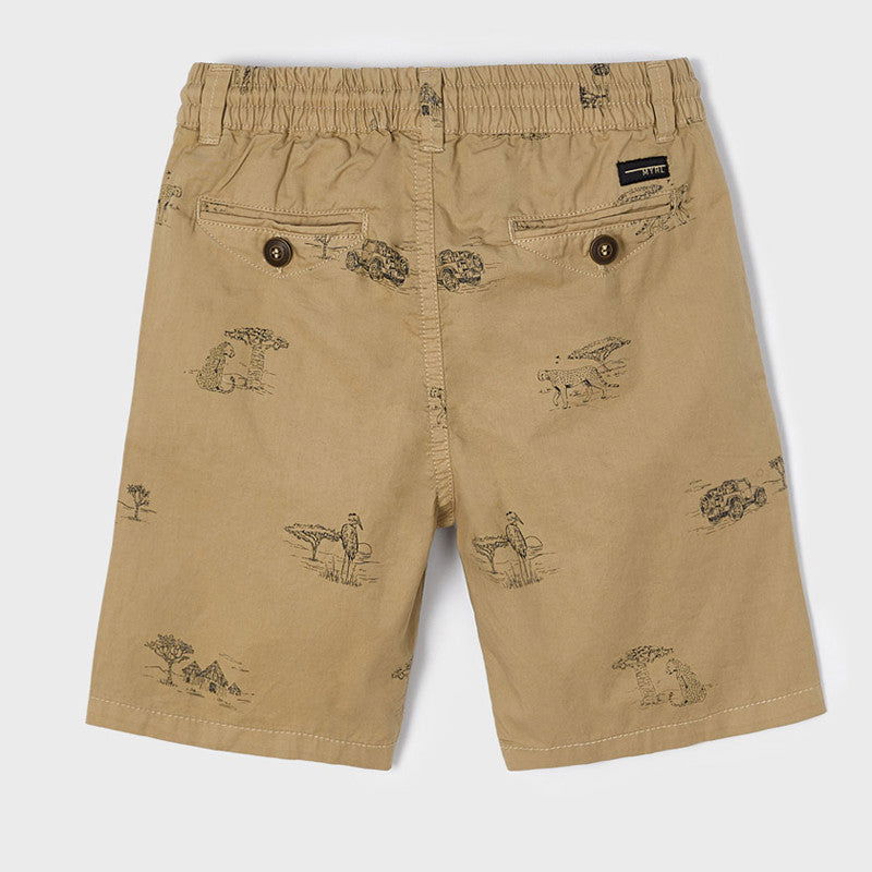 Mayoral 22-03263-041 Bermudy we wzory chłopiec 3263-41 camel - - #tag1# - #tag2# - #tag3# - #tag4#