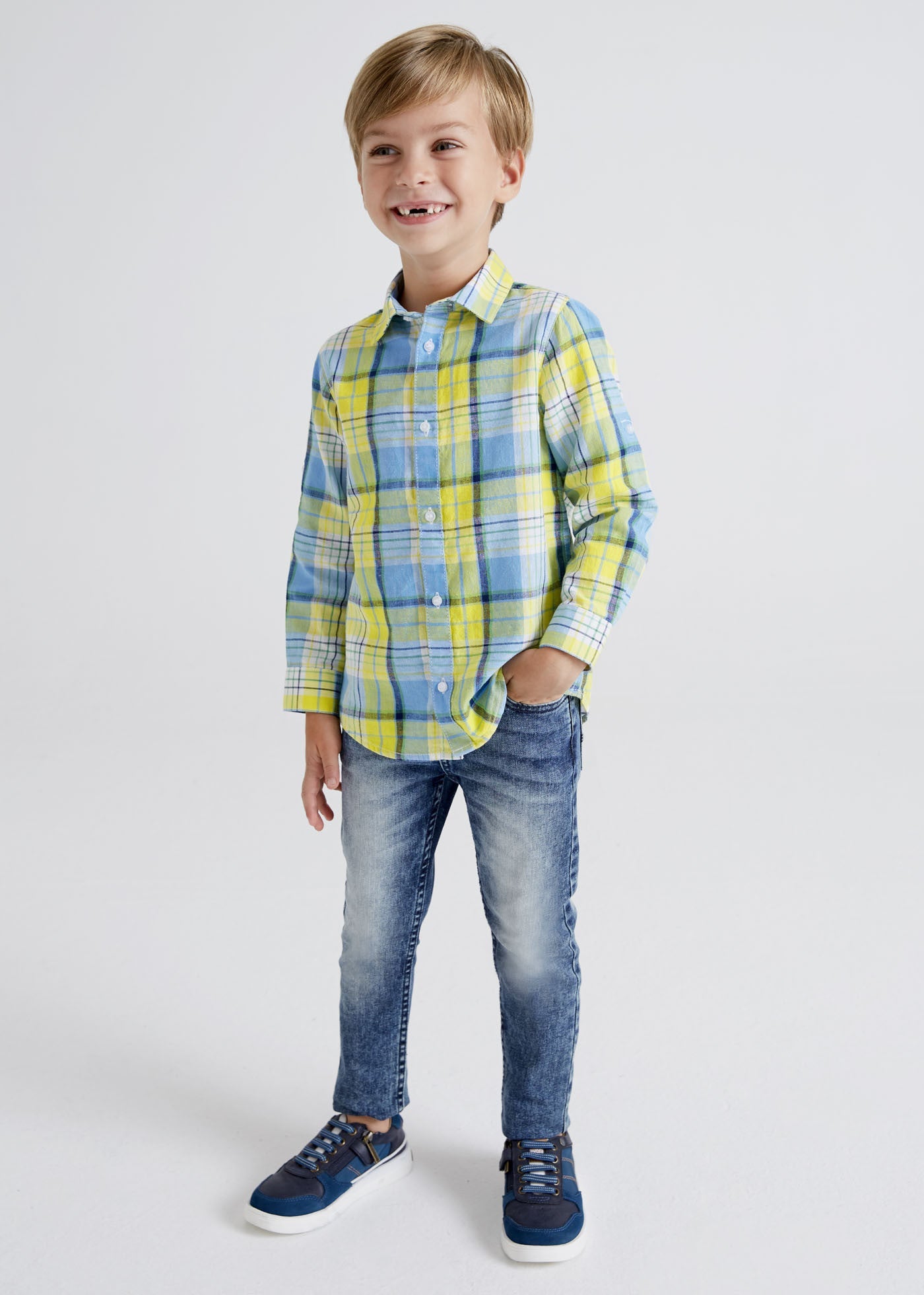 Mayoral 22-03582-023 Spodnie jeansowe chłopiec 3582-23 szary - - #tag1# - #tag2# - #tag3# - #tag4#
