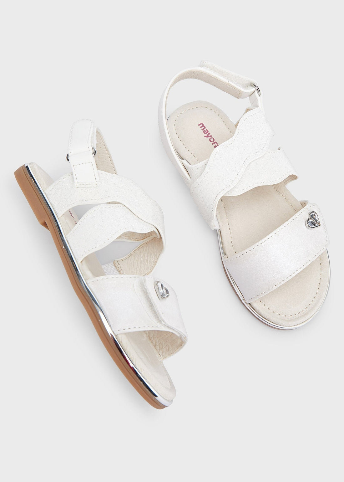 Mayoral 22-45361-097 Sandały dla dziewczynki 45361-97 biały -  - #tag1# - #tag2# - #tag3# - #tag4#