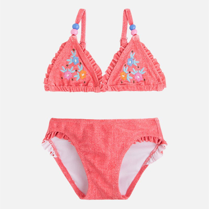 Mayoral 3727-32 Bikini kwiat haftowany kolor Ow.granatu - - #tag1# - #tag2# - #tag3# - #tag4#
