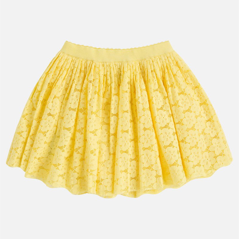Mayoral 3914-89 Spódnica dziewczęca koronka kolor Cytryna -  - #tag1# - #tag2# - #tag3# - #tag4#