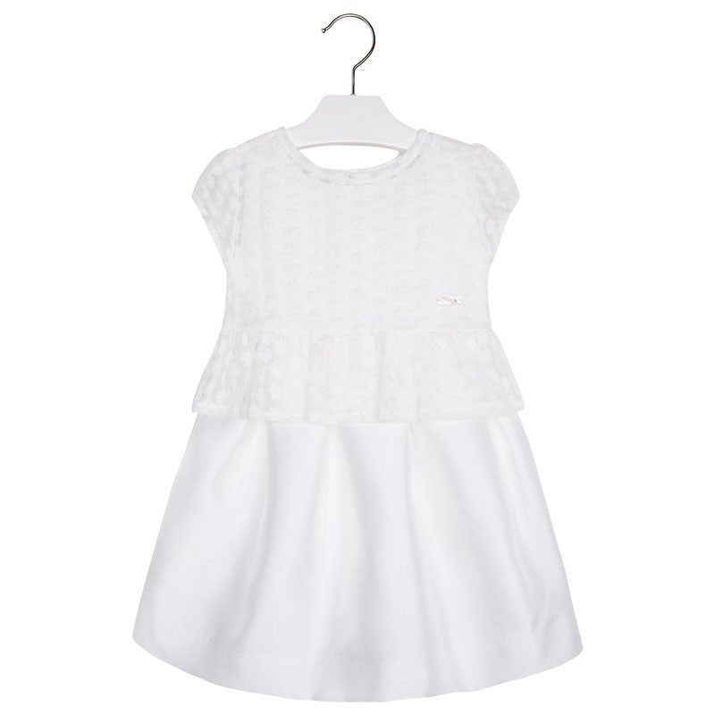 Mayoral 3922-35 Sukienka 2 części  kolor Kremowy -  - #tag1# - #tag2# - #tag3# - #tag4#