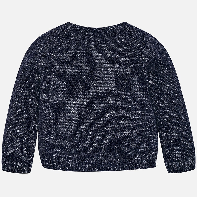 Mayoral 4322-32 Sweter dziewczęcy wkładany przez głowę granat - - #tag1# - #tag2# - #tag3# - #tag4#