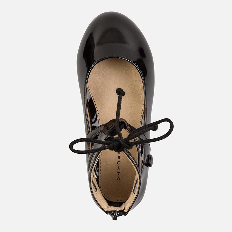 Mayoral 44709-38 Buciki dziewczęce balerinki lakierowane kolor Czarny -  - #tag1# - #tag2# - #tag3# - #tag4#