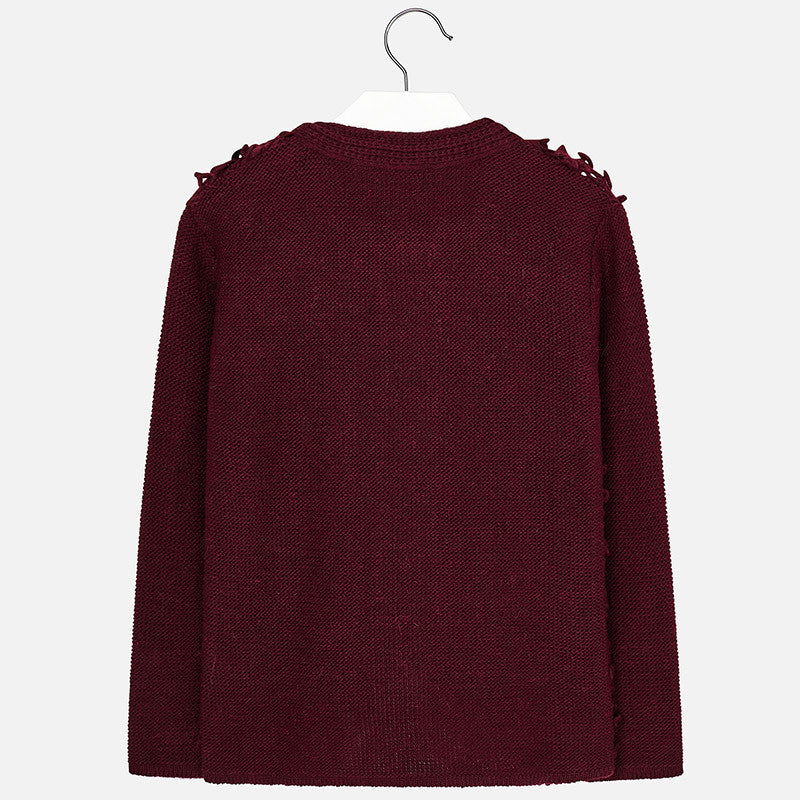 Mayoral 7328-27 Sweter dziewczęcy kolor bordo -  - #tag1# - #tag2# - #tag3# - #tag4#