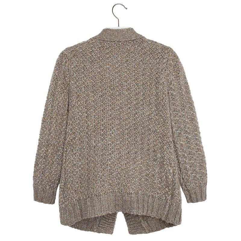 Mayoral 7345-31 Sweter rozp. dzianina lureks Brąz - - #tag1# - #tag2# - #tag3# - #tag4#