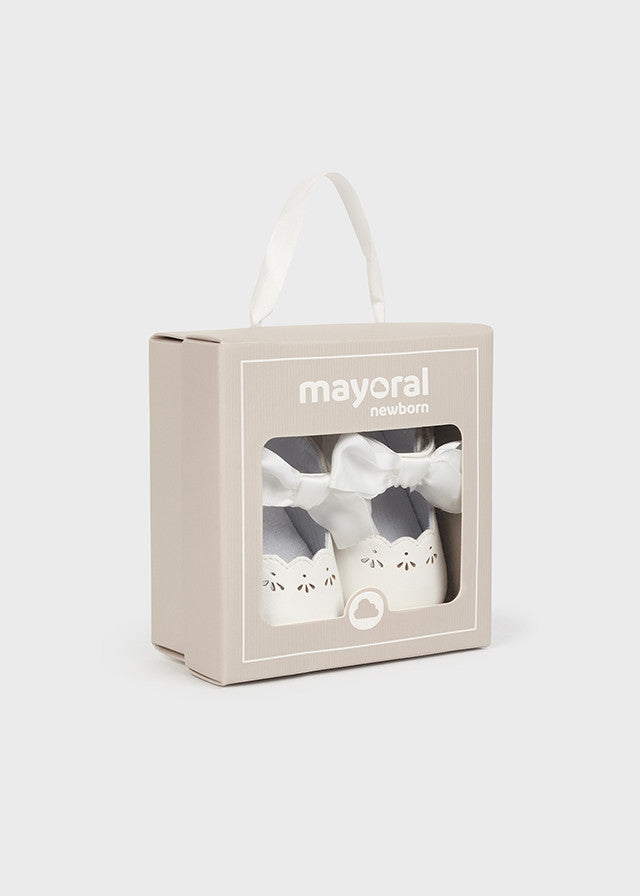 Mayoral 9631-51 Balerinki dziewczynka kolor biały - - #tag1# - #tag2# - #tag3# - #tag4#