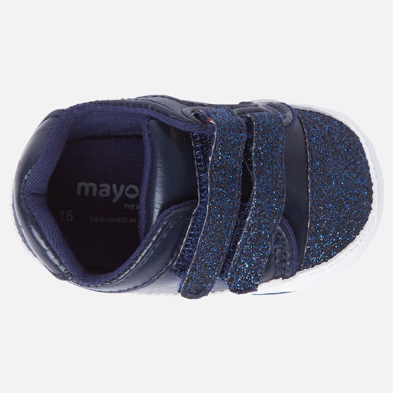 Mayoral 9807-13 Tenisówki niemowlęce dla dziewczynki kolor granat - - #tag1# - #tag2# - #tag3# - #tag4#
