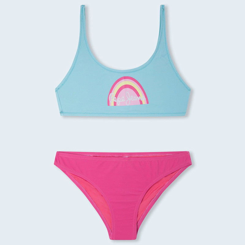 Pepe Jeans Bikini JESSA BIKINI junior dziewczyna PGB10365-529 turkusowy - - #tag1# - #tag2# - #tag3# - #tag4#