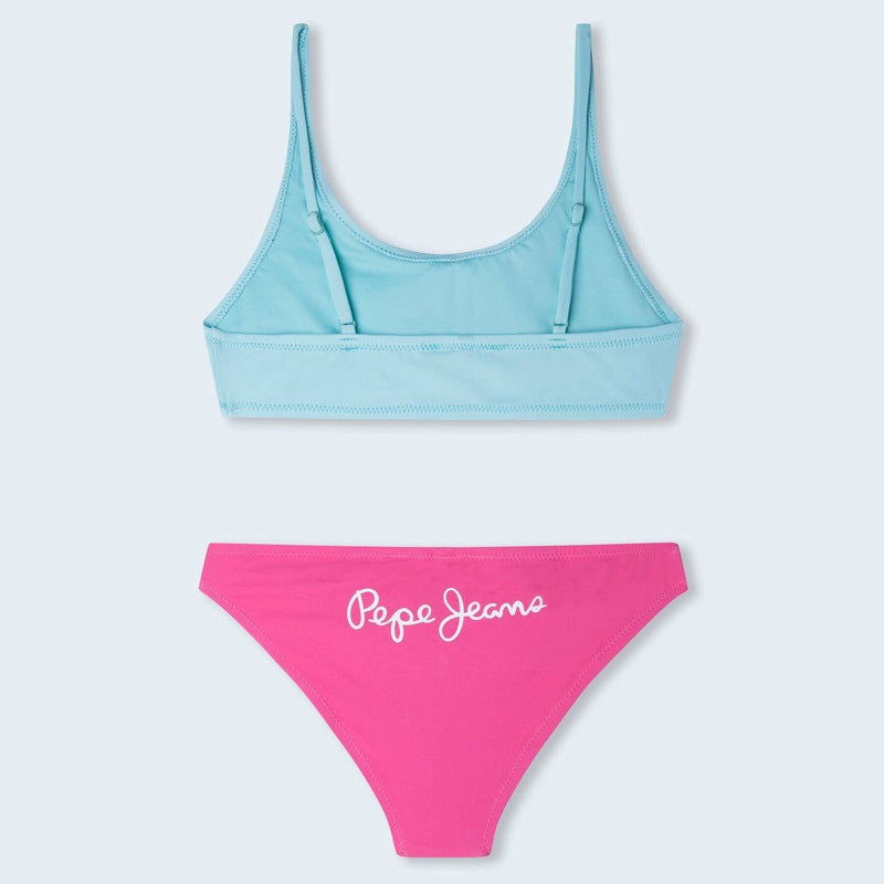 Pepe Jeans Bikini JESSA BIKINI junior dziewczyna PGB10365-529 turkusowy - - #tag1# - #tag2# - #tag3# - #tag4#