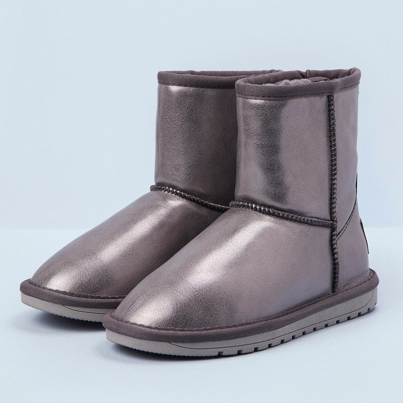 Pepe Jeans Buty botki zimowe ANGEL METAL junior Girls PGS50179-934 SILVER -  - #tag1# - #tag2# - #tag3# - #tag4#