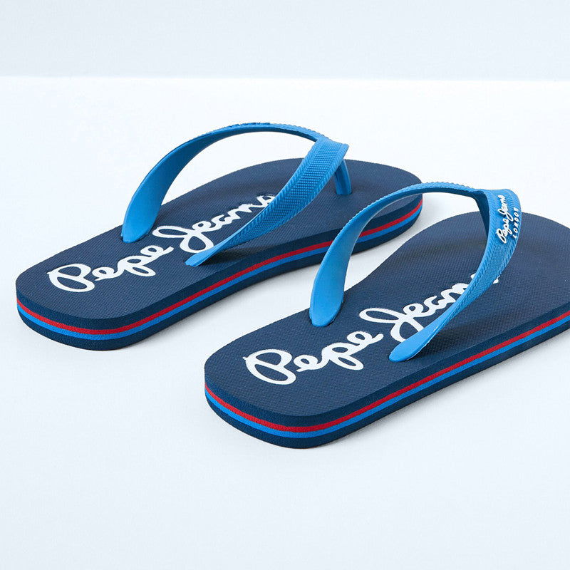 Pepe Jeans Klapki BAY BEACH BRAND B junior boy PBS70049-549 BEAT -  - #tag1# - #tag2# - #tag3# - #tag4#