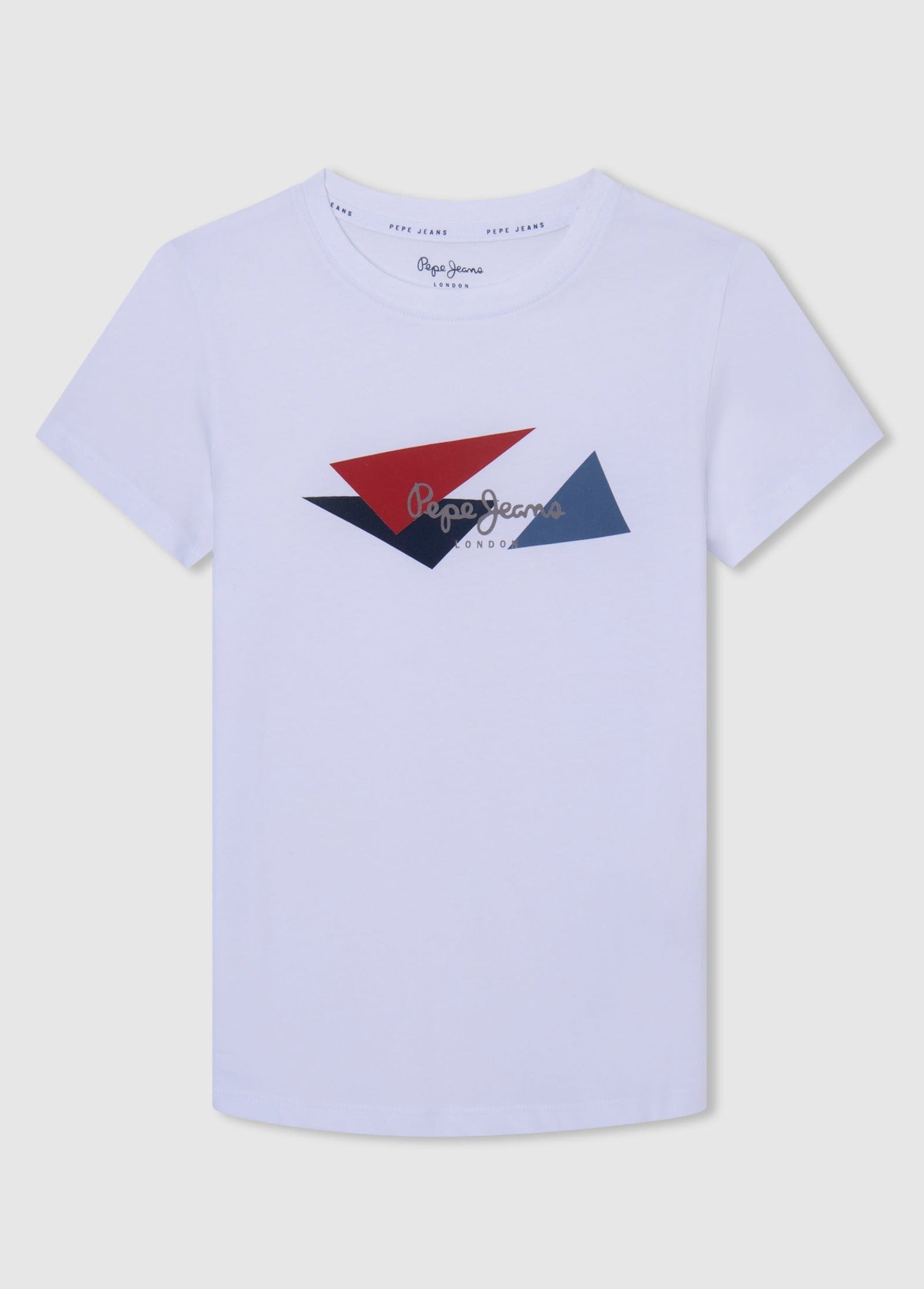 Pepe Jeans PB503519-800 Koszulka BYRON chłopak kolor biały - - #tag1# - #tag2# - #tag3# - #tag4#