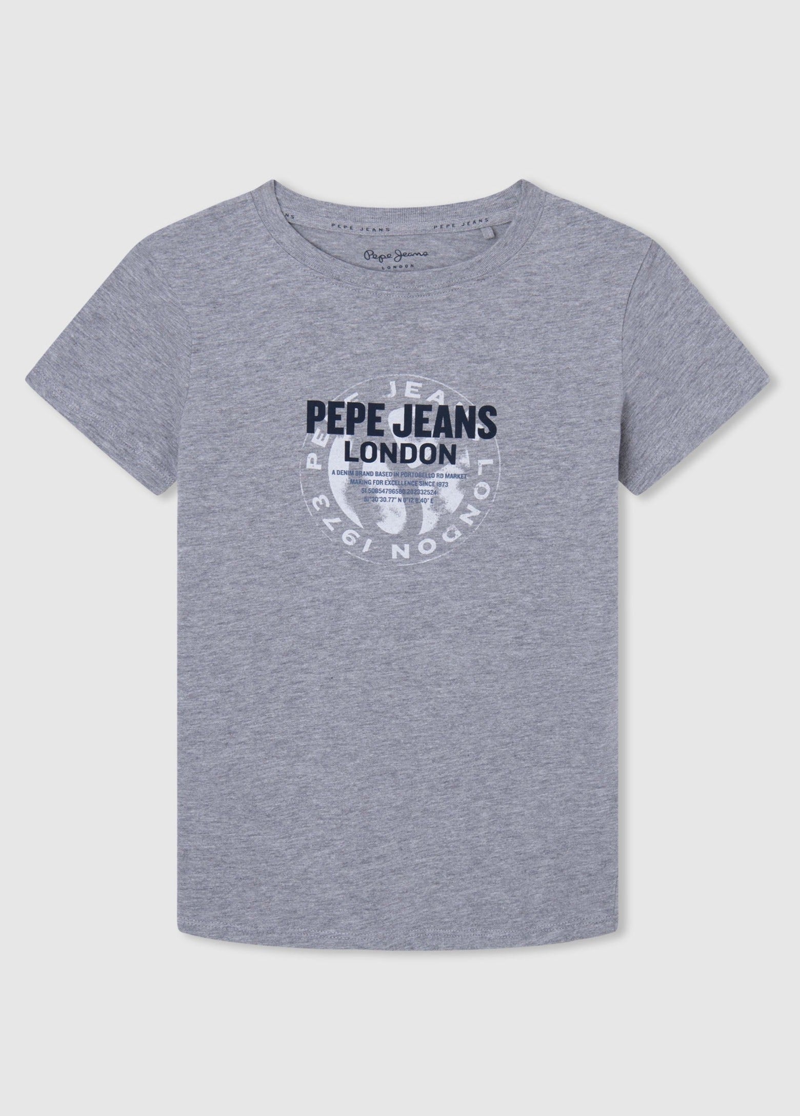 Pepe Jeans PB503524-933 Koszulka BROOKLYN chłopak kolor szary - - #tag1# - #tag2# - #tag3# - #tag4#