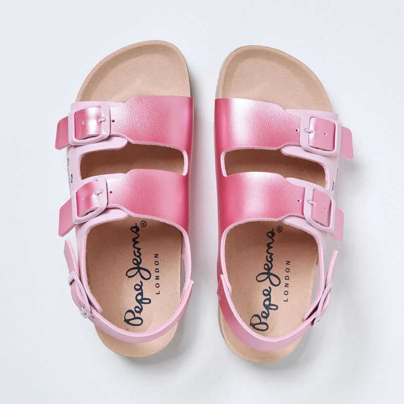 Pepe Jeans Sandały BIO CORP GIRL K junior girl PGS90186-325 różowy - - #tag1# - #tag2# - #tag3# - #tag4#