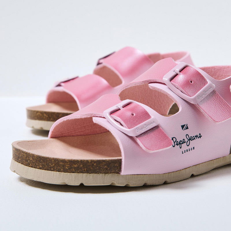 Pepe Jeans Sandały BIO CORP GIRL K junior girl PGS90186-325 różowy - - #tag1# - #tag2# - #tag3# - #tag4#