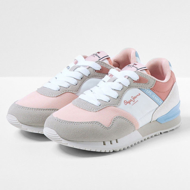 Pepe Jeans Sneakers LONDON ONE G junior girl PGS30537-325 PINK - - #tag1# - #tag2# - #tag3# - #tag4#