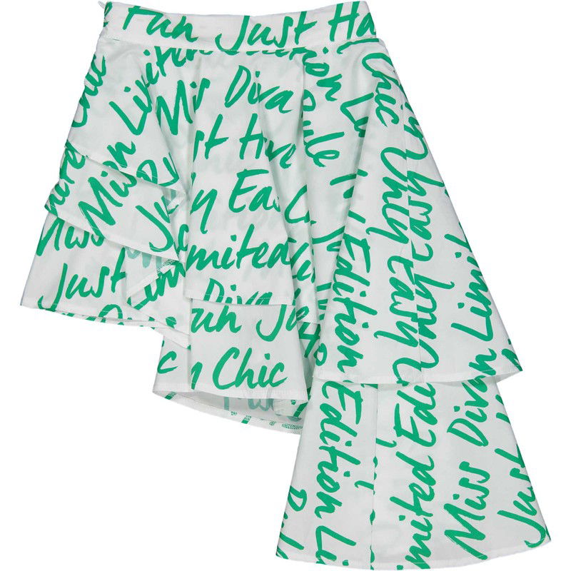 asymetryczna spódnica dla dziewczyn Birba&Trybeyond 25290-92Z kolor biały -  - #tag1# - #tag2# - #tag3# - #tag4#