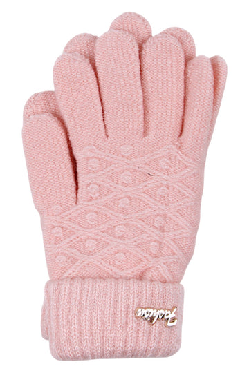 Rękawiczki dziewczęce różowe Euro Gloves B-84-91025-40