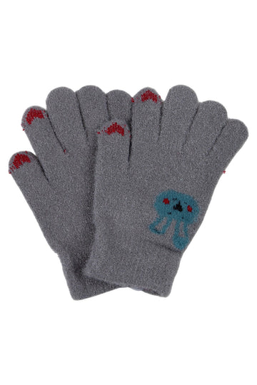 Rękawiczki dziewczęce szare Euro Gloves D-229-91025