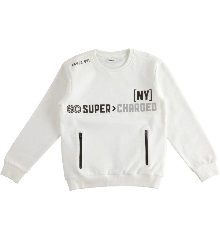 iDO 45723-0112 Bluza dresowa dla chłopca kolor krem -  - #tag1# - #tag2# - #tag3# - #tag4#