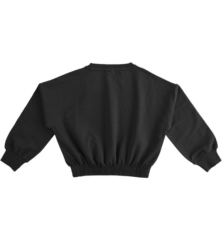 iDO 45877-0658 Bluza dresowa dla dziewczynki kolor czarny - - #tag1# - #tag2# - #tag3# - #tag4#