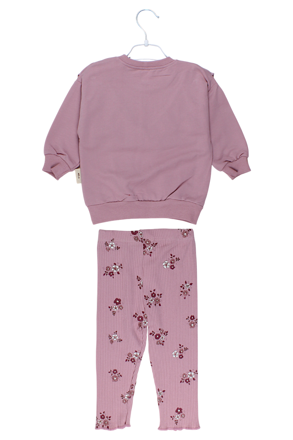 Komplet dziewczęcy koronka ciemny róż Vovido V2806-11925