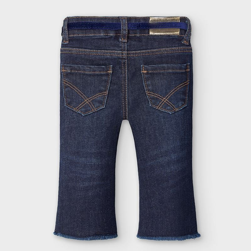 Mädchenjeans mit Gürtel Mayoral 2590-79 Marineblau