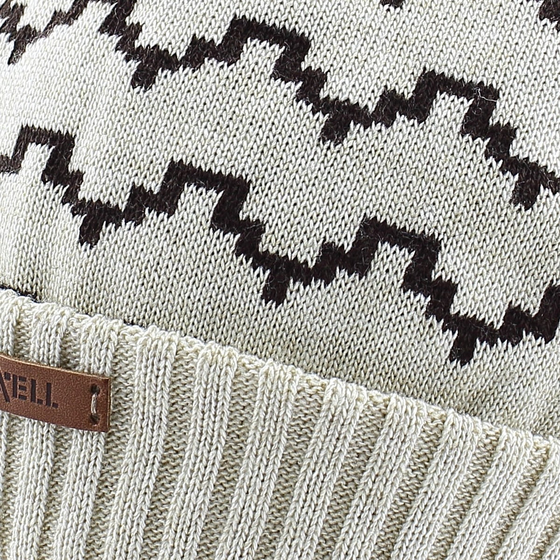 Pupill DOMINO Jungenmütze mit Bommel, beige