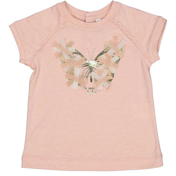 short sleeve t-shirt for girls Birba&Trybeyond 24086-51E light pink
