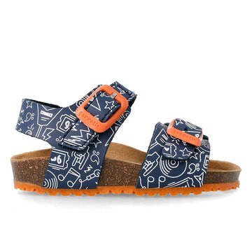 Garvalin 212661-A Jungensandalen, Marineblau