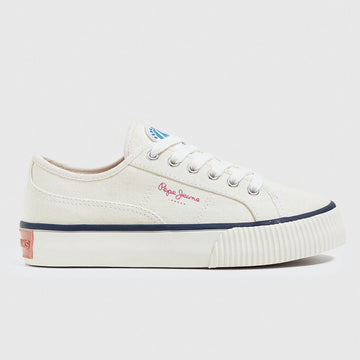 Pepe Jeans OTTIS PLATFORM GIRL Junior-Sneaker für Mädchen PGS30542-800 WHITE