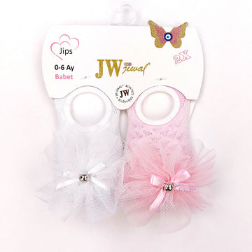 Stopki Koronka Pachnące dziewczynka biały 7061-7524 GKMOD