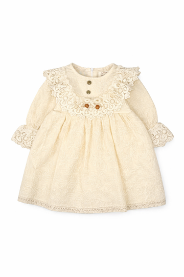 Sukienka koronka dziewczęca beżowa Mammy & Daddy 10302-31126-1