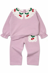 Komplet wiśnia dziewczęce róż Murat Baby 10378-26326