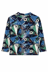 Bluzka piłka druk cyfrowy chłopięca niebieski Style Kids 1214-30126