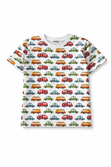 T-shirt chłopięcy biały Ninety Nine 1550-31126