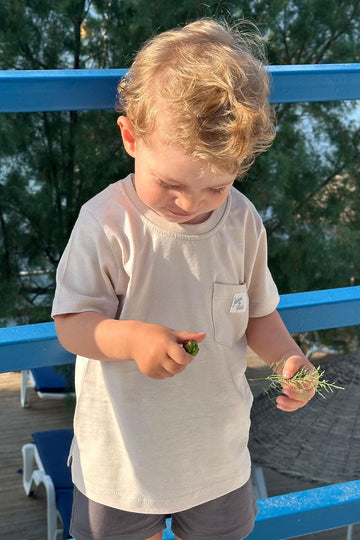 Koszulka kieszonka chłopięca beż Breeze 19783-1426-1