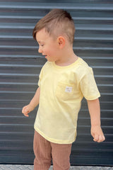 Koszulka kieszonka chłopięca żółty Breeze 19783-1426-50