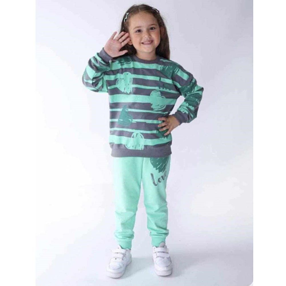 Girls' 2-piece tracksuit green Stella Kids 913-22125-48