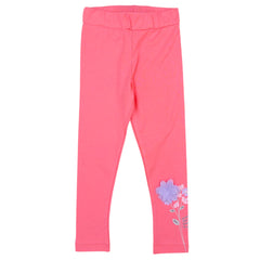 Flower leggings for girls pink Timi 44148-10924 GKMOD